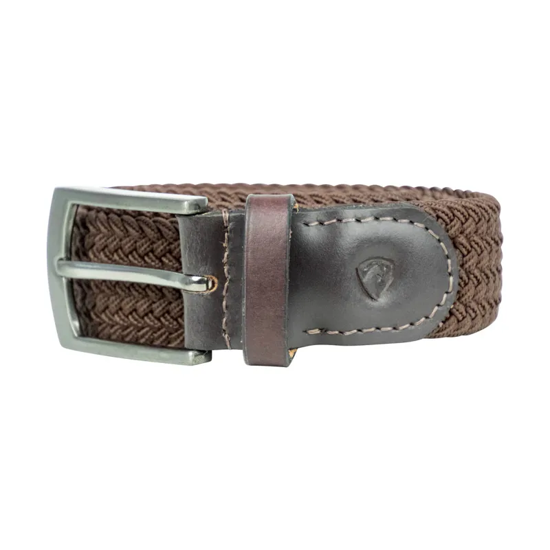 Hy Equestrian Woven Elastic Belt in Brown